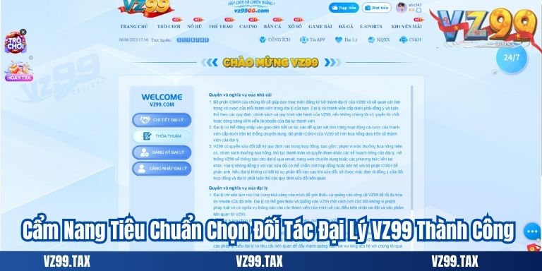 Đại Lý VZ99 – Giải Pháp Hợp Tác Việc Làm Với Hoa Hồng Hấp Dẫn 4 Cẩm Nang Tiêu Chuẩn Chọn Đối Tác Đại Lý VZ99 Thành Công